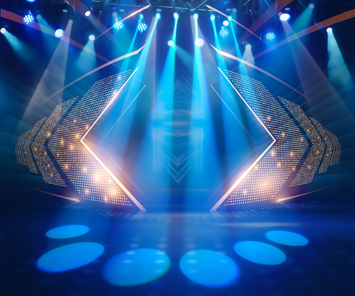 Blue Stage Lights